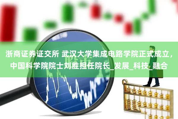 浙商证券证交所 武汉大学集成电路学院正式成立，中国科学院院士刘胜担任院长_发展_科技_融合