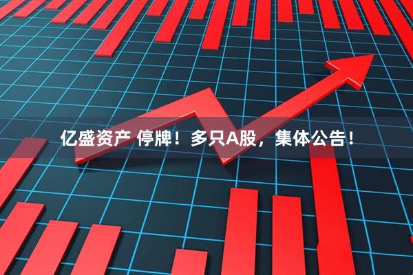 亿盛资产 停牌！多只A股，集体公告！